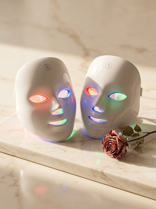 Celluray Pro LED Facial Mask Partner Bundle — two masks luxury product shot