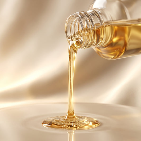 Celluray Glow Body Oil golden macro product shot