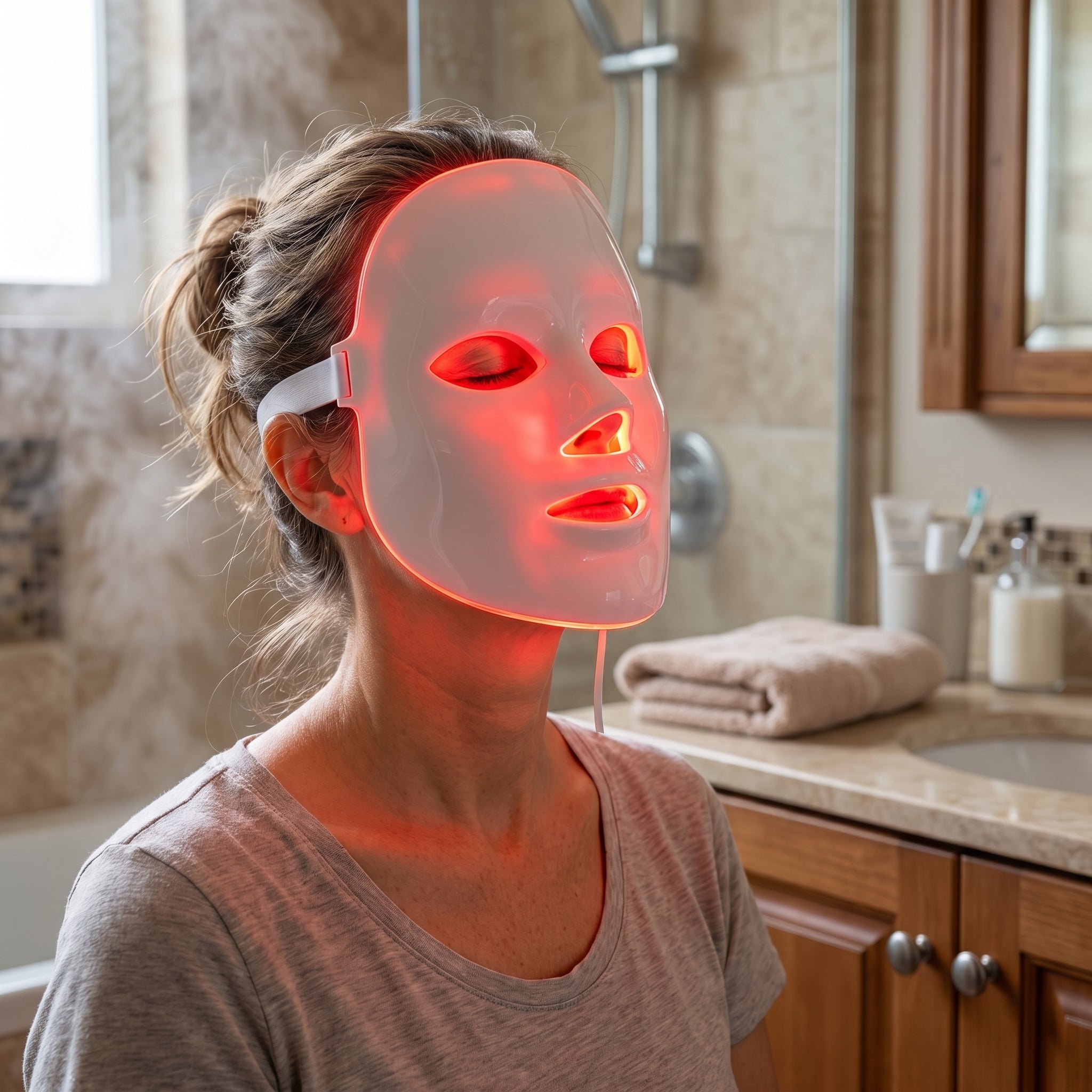 Acne Cleansing Facial Mask Beauty Lamp Home LED Facial Mask Device